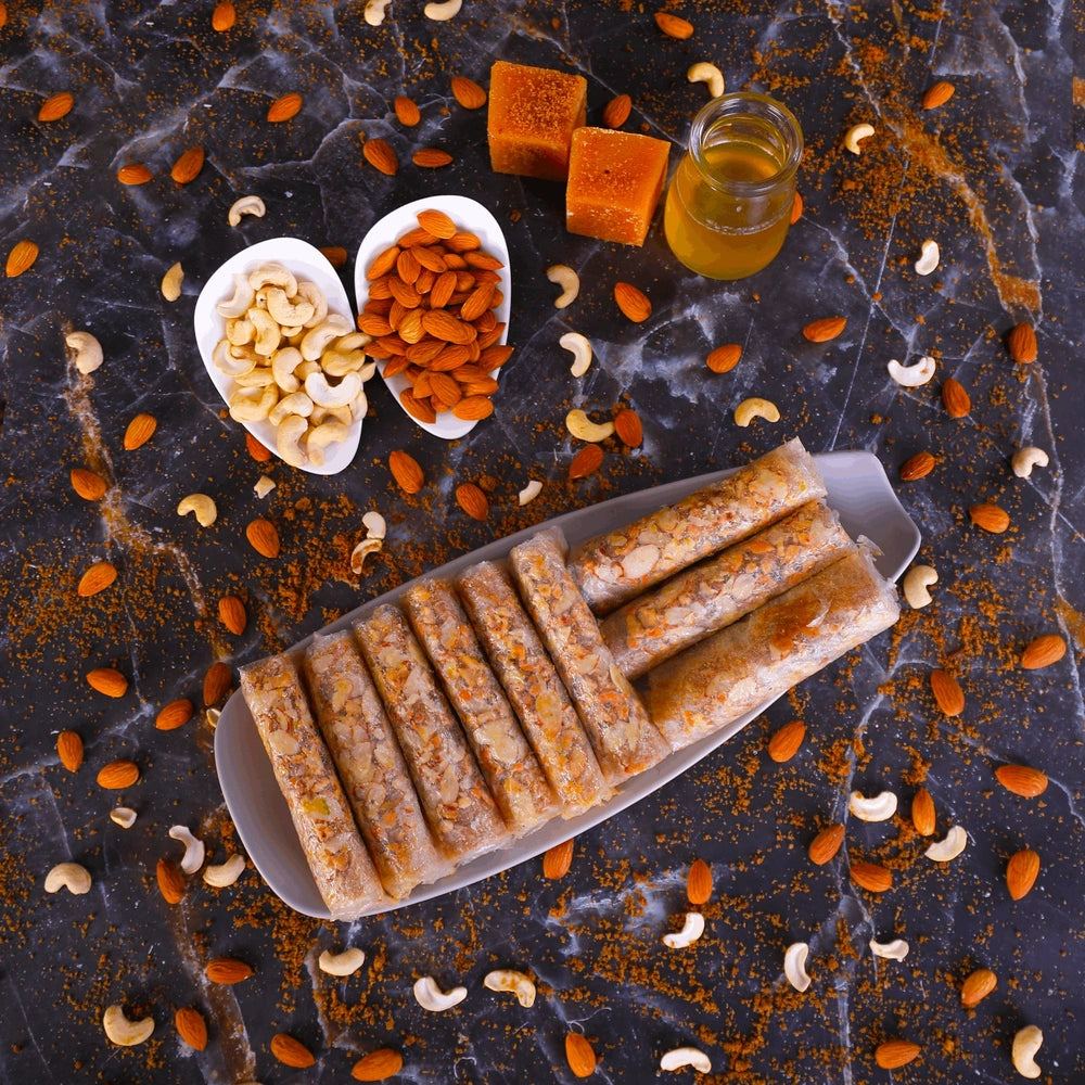 Putharekulu - Jaggery - Kaju Badam